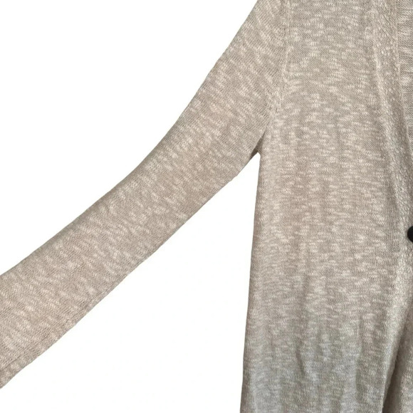 Pure Jill Knit Beige Sweater Long Cardigan One Button Long Sleeve XS - Picture 3 of 12